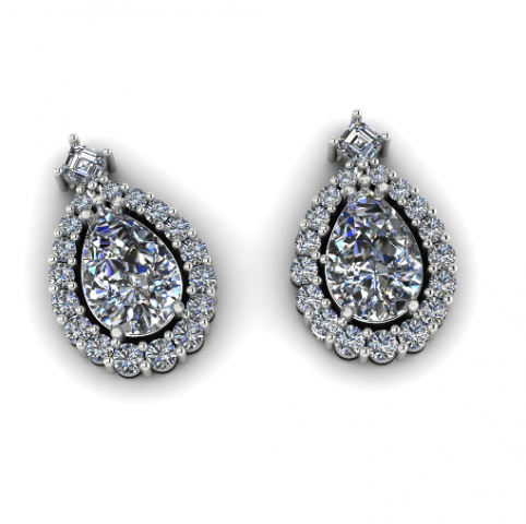 192 Earrings for women 3D प्रिंट मॉडल .c4d .max .obj .3ds .fbx .stl .blend 