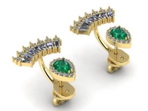 193 Beautiful earrings for women 3D प्रिंट मॉडल
