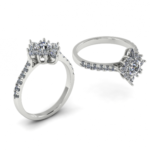 194 Ring for women Modello di stampa 3D .c4d .max .obj .3ds .fbx .stl .blend