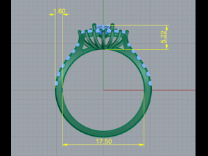 194 Ring for women Modello di stampa 3D