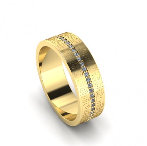 197 Wedding ring 3D 프린트 모델 .c4d .max .obj .3ds .fbx .stl .blend 