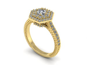 200 Hexagon ring 3D 프린트 모델
