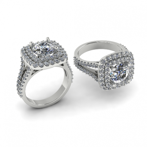 201 Ring for women 3D Print Model .c4d .max .obj .3ds .fbx .stl .blend 