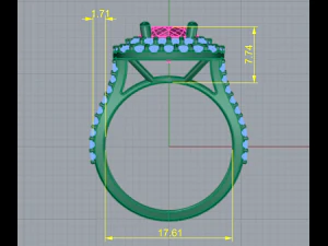 201 Ring for women 3D Print Model