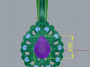 202 Earrings with hearts 3D Print Model