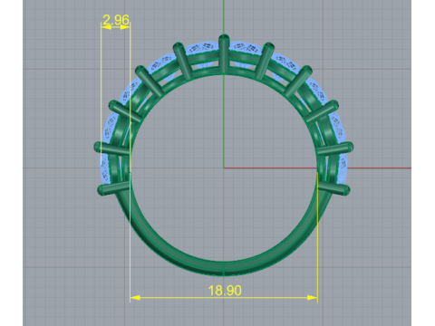 205 Ring for women Model do druku 3D