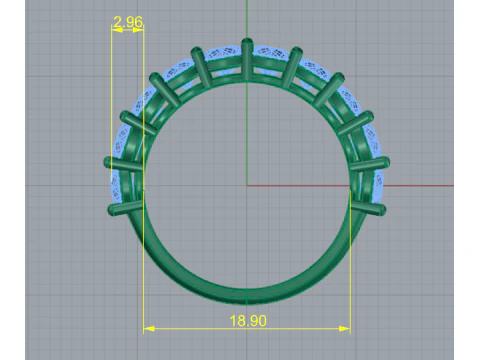 205 Ring for women 3D Print Model