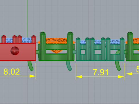 206 Beautiful bracelet 3D-printmodel
