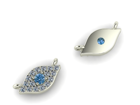 208 Pendant in the form of eyes 3D Принт Модель