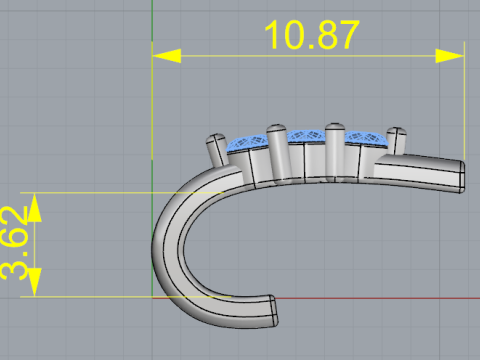 209 Fashionable nose pin Modèles 3D en vedette