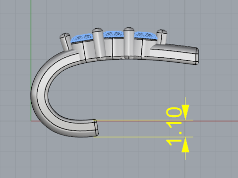 209 Fashionable nose pin Modèles 3D en vedette