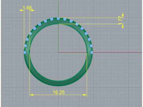 210 Wedding ring 3D Print Model