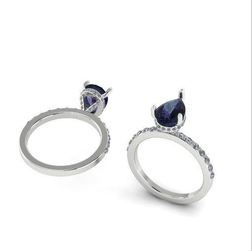 211 Ring for women 3Dプリントモデル .c4d .max .obj .3ds .fbx .stl .blend