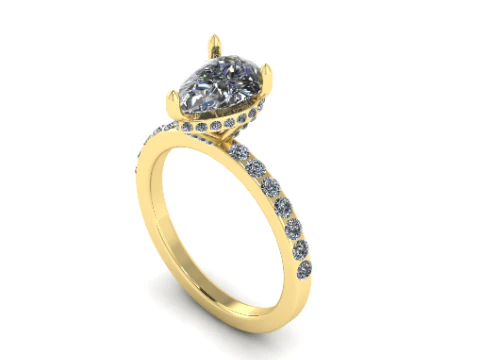 211 Ring for women 3D Print Model