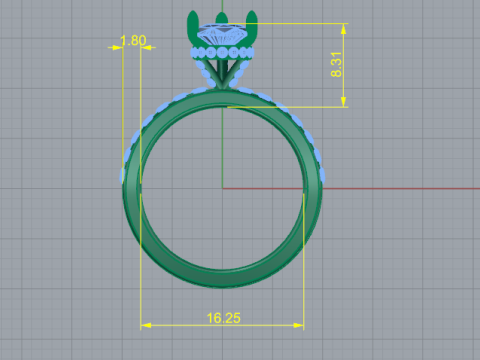 211 Ring for women 3Dプリントモデル