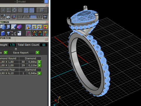 211 Ring for women 3D Print Model