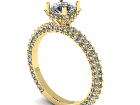 212 Ring for women 3D Print Model