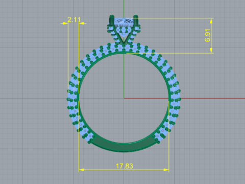 212 Ring for women 3D Принт Модель