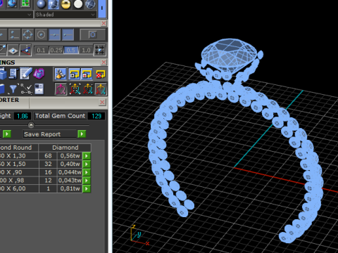 212 Ring for women 3D Принт Модель