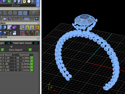 212 Ring for women 3D Print Model