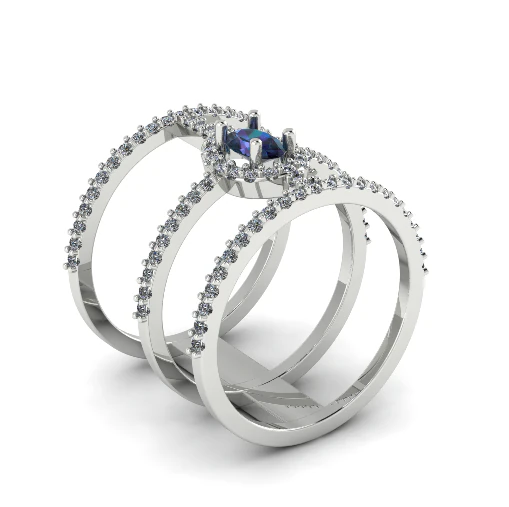 213 Female ring 3D Print Model .c4d .max .obj .3ds .fbx .stl .blend 