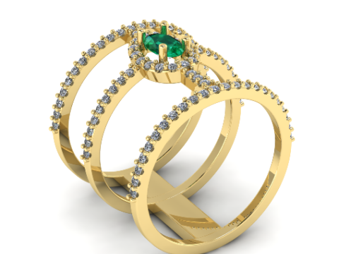 213 Female ring Modèles 3D en vedette