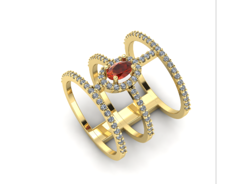213 Female ring Modèles 3D en vedette