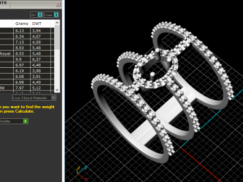 213 Female ring Modèles 3D en vedette