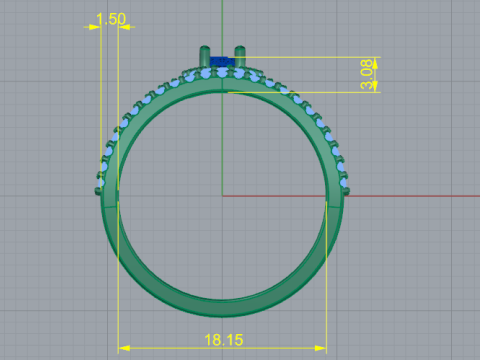 213 Female ring Modèles 3D en vedette