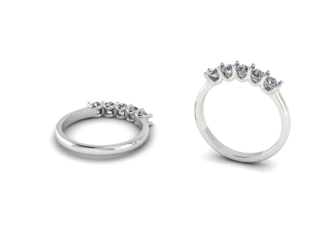 214 Womens wedding ring 3D Print Model