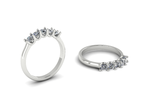 214 Жіноча обручка 3D Принт Модель