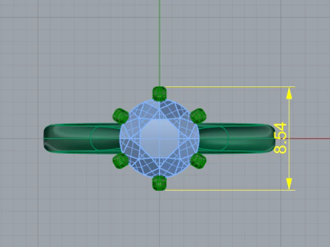 215 Ring for women 3D Print Model