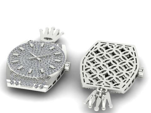 216 Pendant in the form of a Roleix watch 3D-Druckmodell