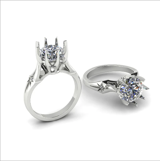 217 Beautiful ring 3D Print Model .c4d .max .obj .3ds .fbx .stl .blend