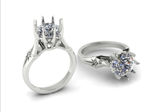 217 Beautiful ring 3D 打印模型