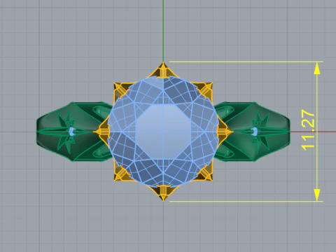 217 Beautiful ring 3D Print Model