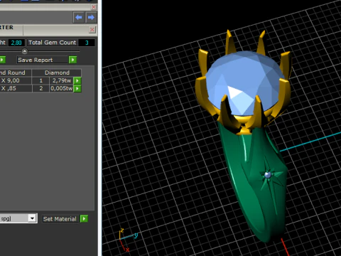 217 Beautiful ring 3D Print Model