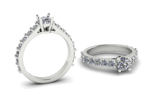 218 Ring for women 3D Print Model