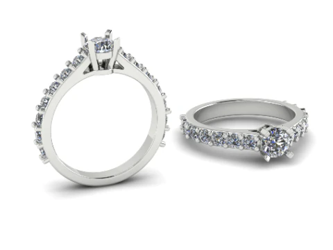 218 女性用リング 3Dプリントモデル