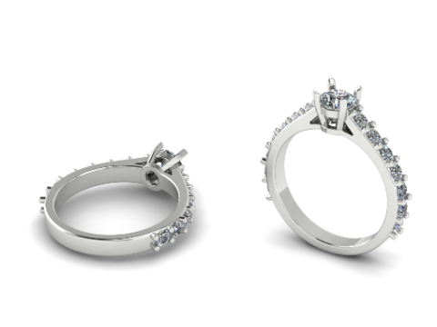218 Ring for women Model do druku 3D