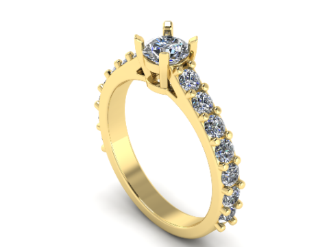 218 Ring for women Model do druku 3D