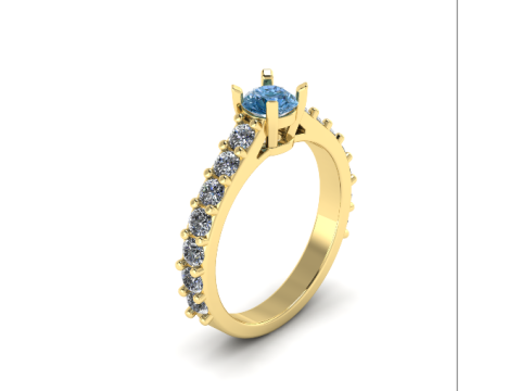 218 Ring for women Model do druku 3D