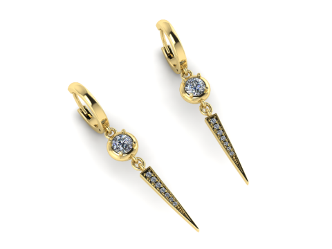 219 Earrings 3D Print Model