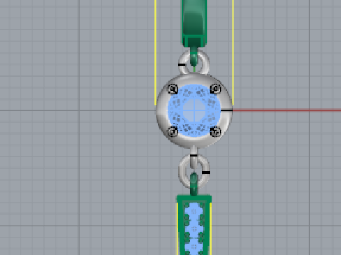 219 Earrings 3D Print Model