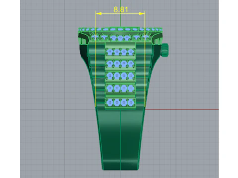 220 Ring in the form of a Roleix watch 3D Print Model