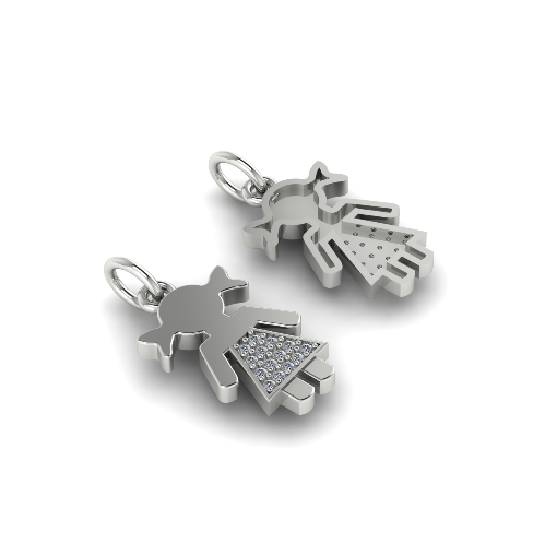 222 Pendant girl 3D-printmodel .c4d .max .obj .3ds .fbx .stl .blend 