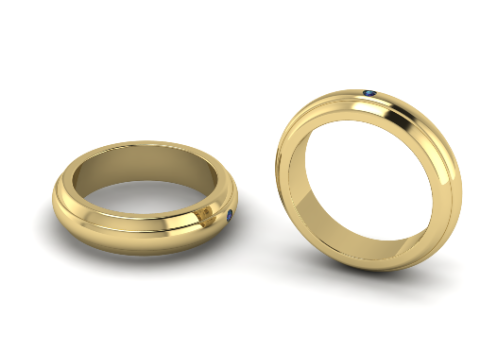 223 Wedding ring Model do druku 3D