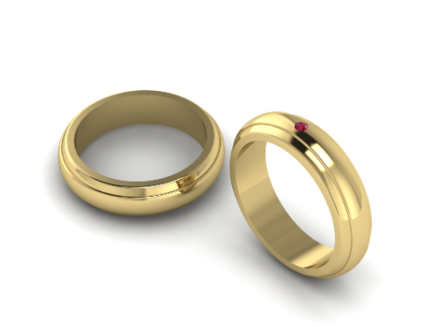 224 Wedding ring Model do druku 3D