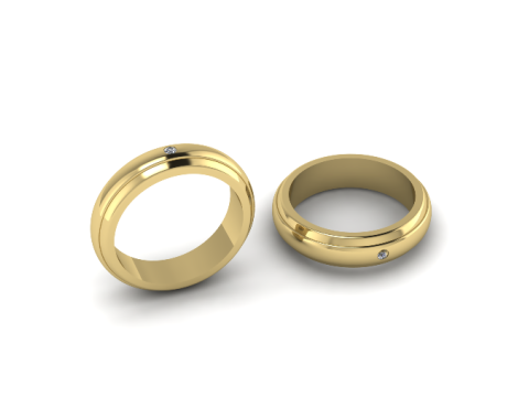 224 Wedding ring Model do druku 3D