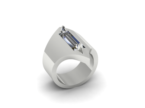 225 Female ring 3Dプリントモデル